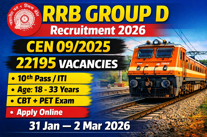 You are currently viewing Railway Group D Recruitment 2026 Apply Online,Full Details