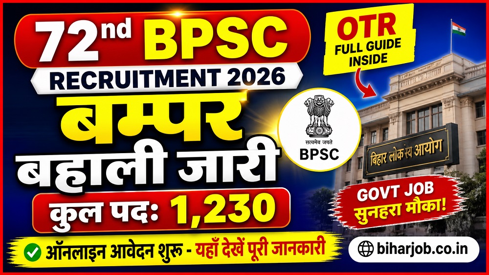 You are currently viewing BPSC 72nd Recruitment 2026: Notification Out, Apply Online for Integrated 72th CCE, Check Eligibility & Syllabus