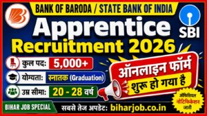 Read more about the article Bank of Baroda Apprentice Recruitment 2026 Online Apply For 5000 Posts