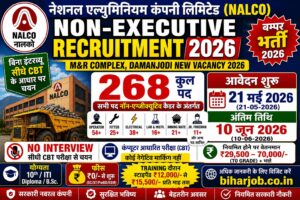 Read more about the article NALCO Non Executive Recruitment 2026: Online Apply 10th Pass Job