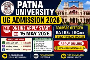 Read more about the article Patna University UG Admission 2026-30,BA / BSc / BCom / BBA / LLB Admission 2026