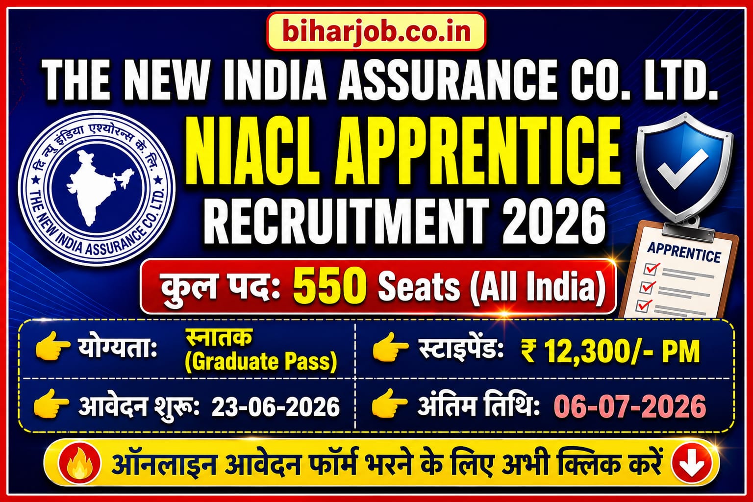 You are currently viewing NIACL Apprentice Online Form 2026