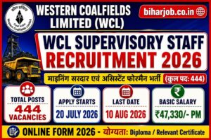 Read more about the article WCL Recruitment 2026: Apply Online for 444 Mining Sirdar & Assistant Foreman Posts